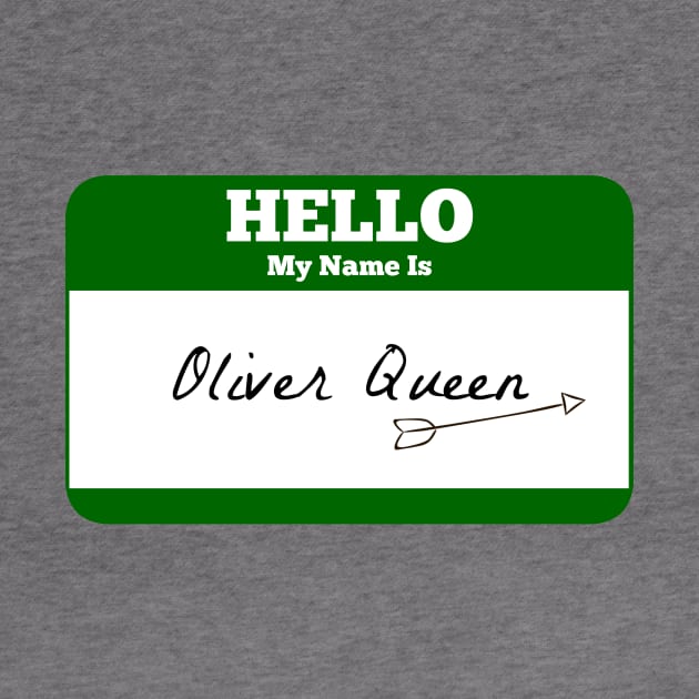 Hello My Name Is Oliver Queen Sticker - Green Arrow by FangirlFuel